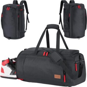 Lifewit Gym Bag for Men & Women with Shoe Compartment, 40L Carry On Duffle…