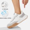 LUCKY STEP Women’s Platform Tennis Walking Shoe Retro Chunky Casual Breathable Durable…