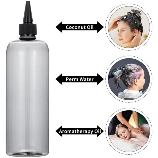 driew Applicator Bottles for Hair, 16.9oz Clear Hair Squeeze Bottle for liquids…