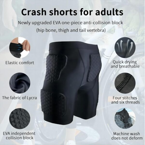 Men’s Padded Compression Pants Protector or Football Baseball Soccer Basketball Girdle