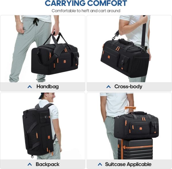 Gym Bag for Men and Women with Shoe & Laptop Compartment, 3-in-1 Sports…