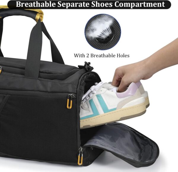 Gym Duffle Bag for Men Women, Travel Duffel Bag Backpack with Shoe…