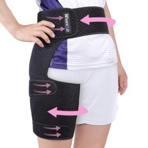 Hip Brace, Groin Wrap Hip Braces for Sciatica Pain Relief, Thigh Support for Groin,…