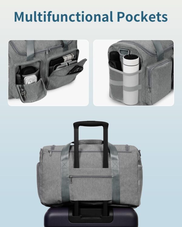 Travel Duffel Bag 27L Gym Bag with Shoe Compartment Carry on Overnight…