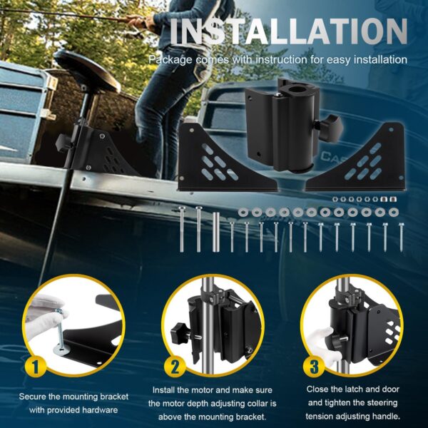Universal Trolling Motor Deck Mount Replacement for Newport Vessels Pontoon Motor…