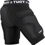 TUOY Protective Padded Shorts for Snowboard,Skate and Ski,3D Protection for Hip,Butt...