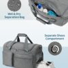 Travel Duffel Bag 27L Gym Bag with Shoe Compartment Carry on Overnight…