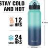Oldley Insulated Water Bottle 20oz for Adults Kids Stainless Steel Water Bottles with…