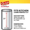 Glad ForceFlex MaxStrength Tall Kitchen Drawstring Trash Bags, 13 Gal, 90 Ct…