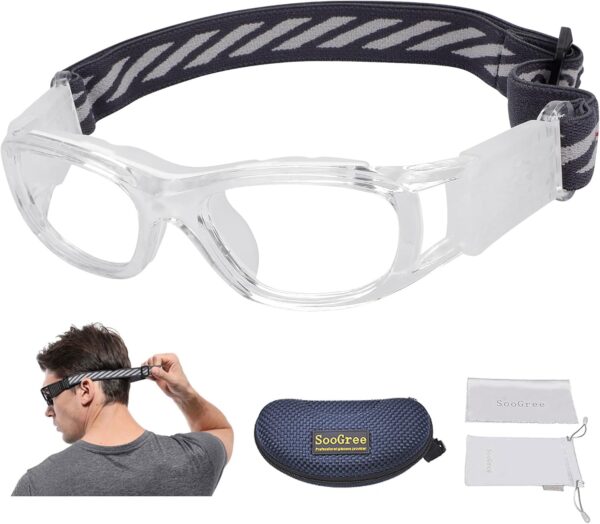 ”N/A” Kids Sports Glasses Basketball Football Safe Training Goggles Anti Fog 7-12