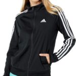 adidas Women's Essentials Warm-Up Slim 3-Stripes Track Top