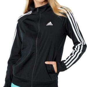 adidas Women’s Essentials Warm-Up Slim 3-Stripes Track Top