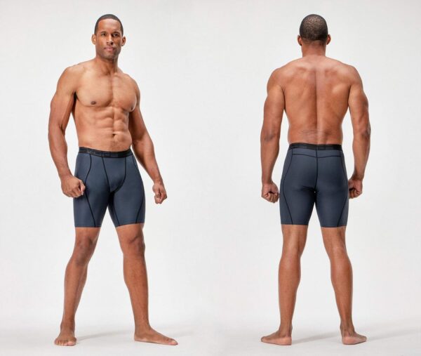 DEVOPS 3 or 5 Pack Compression Shorts Men Spandex Sport Shorts Athletic Workout…