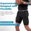 Men’s Padded Football Girdle Compression 5-Pads Integrated Football Pads with Hip Tail…