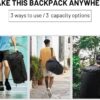 MIER Large Duffel Backpack Sports Gym Bag with Shoe Compartment, Heavy Duty…