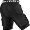 Men's Padded Football Girdle Compression 5-Pads Integrated Football Pads with Hip Tail...