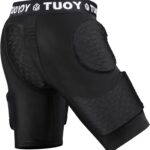 Men's Padded Football Girdle Compression 5-Pads Integrated Football Pads with Hip Tail...