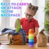 8 Pcs Collapsible Water Bottles Silicone Travel 16 oz Reusable Leakproof Foldable…