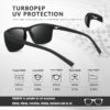 Square Polarized Sunglasses for Men and Women Lightweight Frame Sun Glasses with UV…