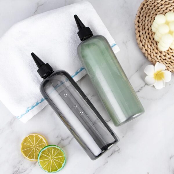 driew Applicator Bottles for Hair, 16.9oz Clear Hair Squeeze Bottle for liquids…