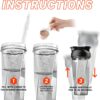 HELIMIX 2.0 Vortex Blender Shaker Bottle Holds upto 28oz | No Blending Ball or Whisk |…