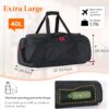 Lifewit Gym Bag for Men & Women with Shoe Compartment, 40L Carry On Duffle…