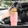 PROBTTL Glass Water Bottles 32 oz, 1 Liter Glass Tumbler, Borosilicate Water Bottle…