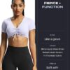 Aoxjox Trinity Workout Biker Shorts for Women Tummy Control High Waisted Exercise…