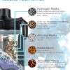 30oz Stainless Steel Portable Alkaline Filter Water Bottle, Creates Up To 9+ Ph Of…