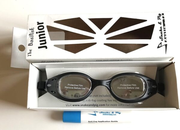 Snake & Pig Basilisk Junior swimming goggles for kids, teens, and people with narrow faces
