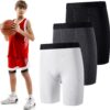 Hoolerry 3 Pcs Youth Boys Compression Shorts Athletic Underwear Sports Performance...