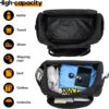 Gym Bag for Men – 55L Black Durable Large Duffle Bag for Travel, Workout,…