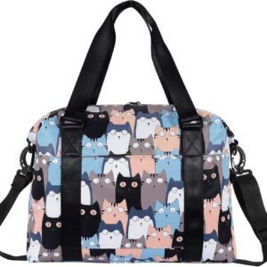HUA ANGEL Travel Duffel Bag – Medium Size Weekend Overnight Tote Bag for…