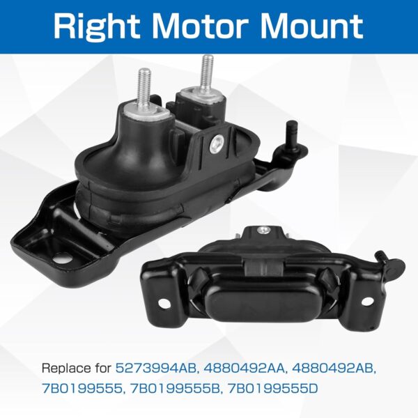 Engine Motor & Trans Mount Kit Compatible with Chrysler Town & Country | Dodge Grand…