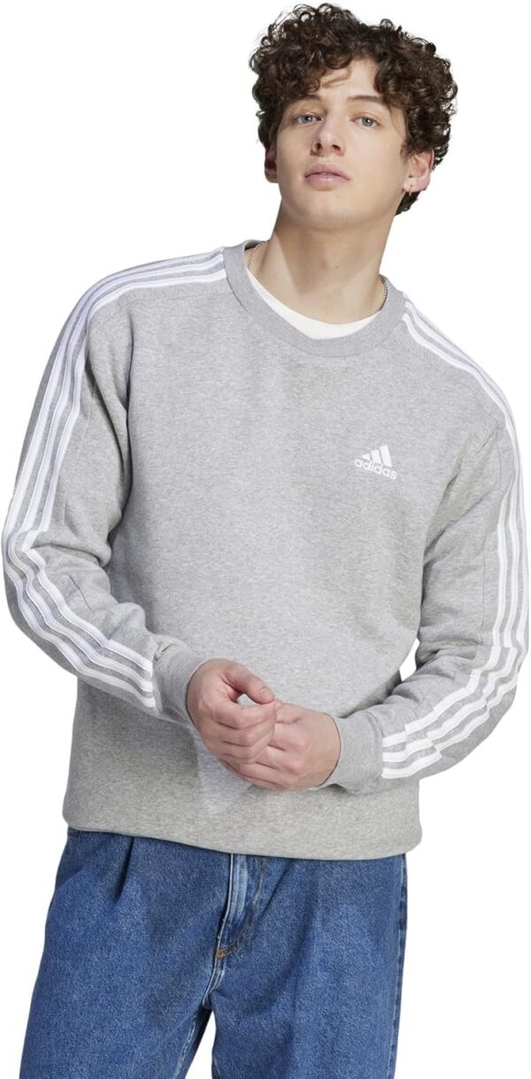 adidas Men’s Essentials Fleece 3-Stripes Sweatshirt