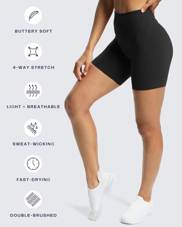 Aoxjox Trinity Workout Biker Shorts for Women Tummy Control High Waisted Exercise…