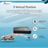 MARINE CITY Aluminum Outboard Motor Bracket, 2-Stroke, Retractable, Spring-Loaded,…