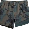 maamgic Mens 5" Gym Running Shorts for Men 2 in 1 Quick Dry Workout Athletic Shorts