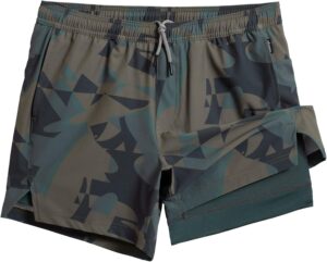 maamgic Mens 5″ Gym Running Shorts for Men 2 in 1 Quick Dry Workout Athletic Shorts