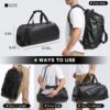 40L Travel Duffle Bag, 4-in-1 Large Gym Bag with Shoe & Wet Clothes and…