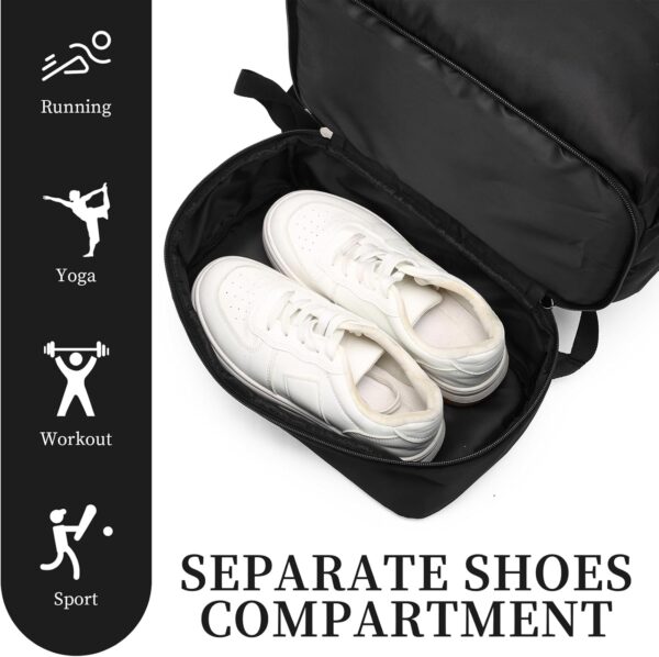 seyfocnia Gym Backpack for Men,Waterproof Travel Backpack With Shoe…