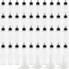 40 PCS 2 oz Plastic Squeeze Bottles, Round Dispensing Bottles with Twist Top Cap for...