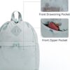 WANDF Drawstring Backpack Sports Gym Bag with Yoga Mat Strap,…