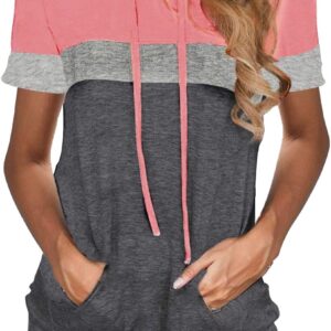 MixShe Womens Tops Summer Clothes Casual Shirts Ladies Hoodies Pullover Short Sleeve…
