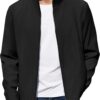 COOFANDY Men's Lightweight Zip Up Jacket Stand Collar Jacket Casual Light Golf Jackets...