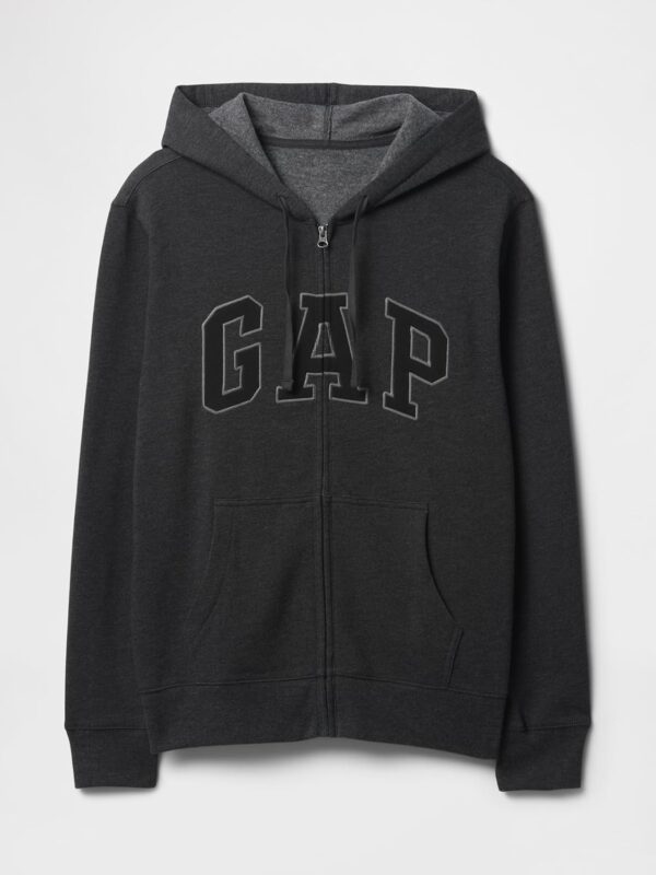 GAP Logo Heritage Hoodie Hooded Full Zip Sweatshirt