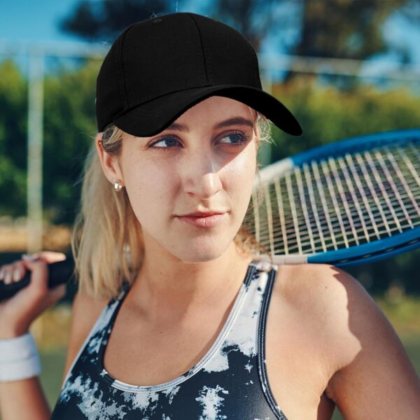 Women’s Oversize Criss Cross Ponytail Baseball Cap for Big Heads, Cotton Ponytail Cap…