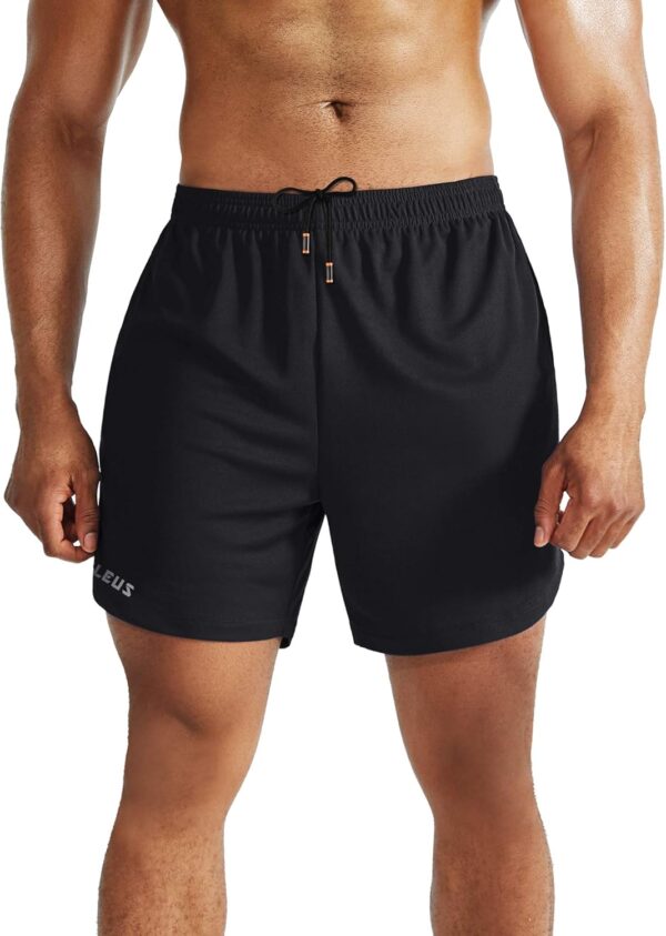 NELEUS Men’s 2 in 1 Running Shorts with Liner,Dry Fit Workout Shorts with Pockets