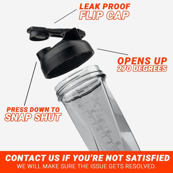 HELIMIX 2.0 Vortex Blender Shaker Bottle Holds upto 28oz | No Blending Ball or Whisk |…