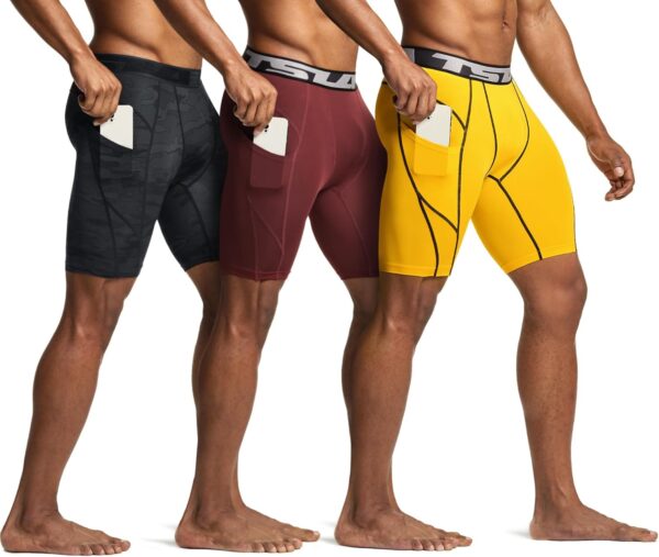 TSLA Men’s Athletic Compression Shorts, Active Cool Dry Sports Performance Running…